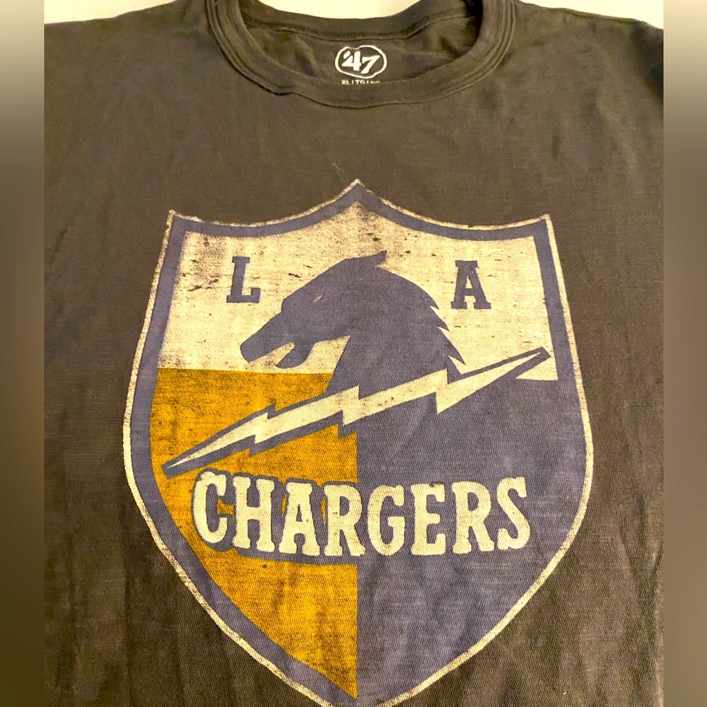 47 Brand LA Chargers Gray T-Shirt Athletic NFL XL